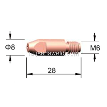 M6 * 28 24KD Советы по контактам CuCrZr